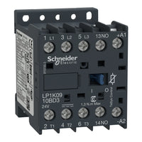 LP1K0910BD3 | TeSys K Contactor, 3-Poles (3 NO), 9A, 24 DC Coil, Non-Reversing | Square D