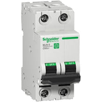 M9F21232 | Miniature circuit breaker (MCB), Multi9 C60SP, 2P, 32A, B curve, 10kA (UL1077), 10kA (IEC/EN 60947-2) | Square D by Schneider Electric