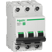 M9F21332 | Multi 9 - C60SP Miniature circuit-breaker, 3P, 32 A, B Curve, 480Y/277 V, 10 kA, UL 1077 | Square D