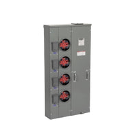 MP44125 | MP Meter Pak, main lugs, four ringed sockets, no bypass, 4 jaws, UG, OH, 400 A bus, 125 A, 240 VAC single phase | Square D (OBSOLETE)