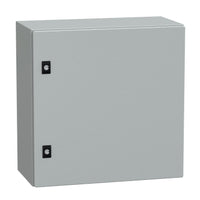 NSYCRN55250P | Spacial CRN plain door with mount.plate, H500 x W500 x D250, IP66, IK10, RAL7035 | Square D