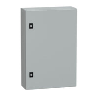 NSYCRN64150 | Spacial CRN Plain Door Enclosure w/o Mounting Plate. H600xW400xD150 IP66 IK10 RAL7035 | Square D
