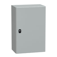 NSYS3D6425 | Spacial S3D Plain Door w/o Mounting Plate. H600xW400xD250.IP66 IK10 RAL7035 | Square D