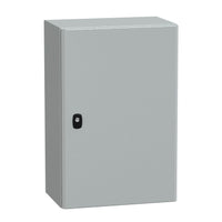 NSYS3D6425 | Spacial S3D Plain Door w/o Mounting Plate. H600xW400xD250.IP66 IK10 RAL7035 | Square D by Schneider Electric