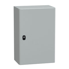 Square D NSYS3D6425 Spacial S3D Plain Door w/o Mounting Plate. H600xW400xD250.IP66 IK10 RAL7035  | Blackhawk Supply