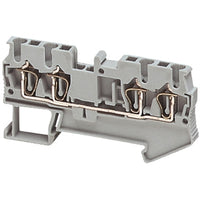 NSYTRR24 | SPRING TERMINAL, FEED THROUGH, 4 POINTS, 2,5MM², GREY | ~ Square D (OBSOLETE)