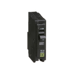 Square D QO115 QO Miniature Circuit Breaker, 15A, 1-Pole, 120V, 10kA, Plug-in Mount | Blackhawk Supply