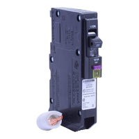 QO120DF | Mini circuit breaker, QO, 20A, 1 pole, 120 VAC, 10 kA, dual function, pigtail, plug in mount | Square D