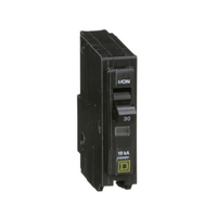 QO130 | QO mini breaker, 30 A, 1 pole, 120/240 V, 10 kA, plug in 10 Pack | Square D