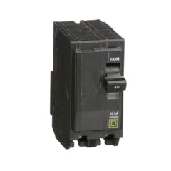 Square D QO240 QO Miniature Circuit Breaker, 40A, 2-Pole, 120-240V, 10kA, Plug-in Mount  | Blackhawk Supply