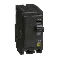 QO245 | QO Miniature Circuit Breaker, 45A, 2-Pole, 120V, 10kA, Plug-in Mount | Square D