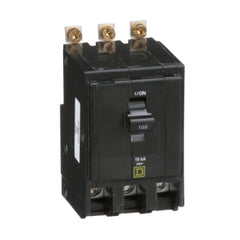 Square D QOB3100 Mini circuit breaker, QO, 100A, 3 pole, 120/240 VAC, 10 kA, bolt on mount  | Blackhawk Supply