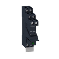 RSB2A080BDPV | Interface plug in relay pre assembled, Harmony, 8A, 2CO, with LED, 24V DC | Square D
