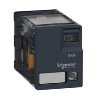 RXM2AB3BD | Miniature plug in relay, Harmony, 12A, 2CO, with LED, 24V DC | Square D