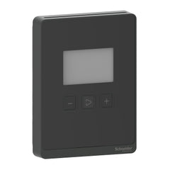 Schneider Electric SLABLC2 SpaceLogic SLA Series Sensor, Room, CO2, Humidity, Temperature, Segmented LCD, Analog Outputs with Optimum Black Housing | Blackhawk Supply
