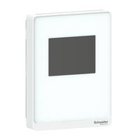 SLAWTC2 | SpaceLogic SLA Series Air Quality Sensor, CO2, Humidity, Temperature, Room, Color Touchscreen, Optimum White Housing | Schneider Electric