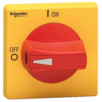 VLSH2H5RD | Disconnect switch, TeSys VLS, protruding rotary handle, hole mounting, 65x65mm, red handle, 5mm shaft, defeatable | Square D