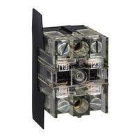 XENB1181 | Single contact block, Harmony XAC, spring return, 2 speed, spring return, front mounting, 2NO | Square D