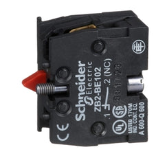Square D ZB2BE102 Harmony, 22mm Push Button, add on contact block, 1 NC, screw clamp terminal | Blackhawk Supply