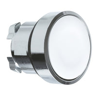 ZB4BA1 | Push button head, Harmony XB4, metal, flush, white, 22mm, spring return, unmarked | Square D