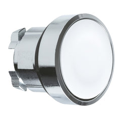 Square D ZB4BA1 Push button head, Harmony XB4, metal, flush, white, 22mm, spring return, unmarked | Blackhawk Supply