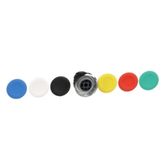 Square D ZB4BA9 Harmony, 22mm Push Button, flush push button head, spring return, black, green, red, white, yellow, blue, unmarked | Blackhawk Supply