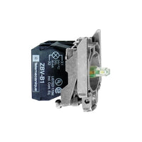 ZB4BW0G15 | Complete body/contact assembly and light block, Harmony XB4, metal, universal LED, body/fixing collar, 1NO + 1NC, 110...120V AC | Square D