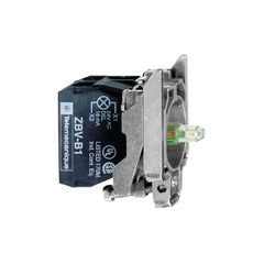 Square D ZB4BW0G15 Complete body/contact assembly and light block, Harmony XB4, metal, universal LED, body/fixing collar, 1NO + 1NC, 110...120V AC | Blackhawk Supply