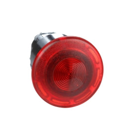 Square D ZB4BW643 Harmony, 22mm Push Button, emergency stop push button head, latching push pull, red, 40 mm mushroom, for integral LED | Blackhawk Supply