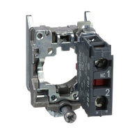 ZB4BZ102 | Harmony, 22mm Push Button, XB4B operators, contact block, with mounting collar, 1 NC, screw clamp terminal | Square D