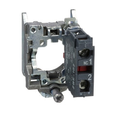 Square D ZB4BZ102 Harmony, 22mm Push Button, XB4B operators, contact block, with mounting collar, 1 NC, screw clamp terminal | Blackhawk Supply