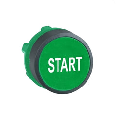 Square D ZB5AA333 Push button head, Harmony XB5, plastic, flush, green, 22mm, spring return, marked START | Blackhawk Supply