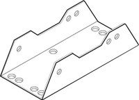 AM-758 | SmartX, Damper Actuator Accessory, Universal Short U Mounting Bracket for Mx4x-707x Mx4x-715x, AM-690 or AM-691 required | Schneider Electric