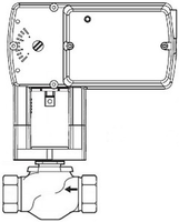 VF-7213-804-4-04 | VB: 1/2 in, 2W, Globe, STR, NPT, UO, BR, 4.4 cv, 250 PSI; Act (MF51-7103-100): Elec, Float, SR, NO, 24 VAC/VDC, 20-30 VDC, Plen, | Schneider Electric