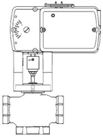 VF-7313-804-4-06 | VB: 3/4 in, 3W Mix, Globe, NPT, BR, 7.5 cv, 200 PSI; Act (MF51-7103-100): Elec, Float, SR, NC, 24 VAC/VDC, 20-30 VDC, Plen, 105 | Schneider Electric