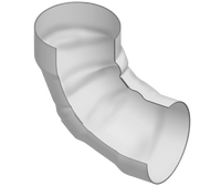280-100817 | 18 PVC 90 ELBOW SOCKET LOW HEAD PIP | (PG:300) Spears