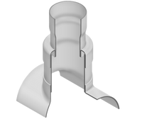 2888-585040 | 8X6X4 PVC VENT BASE LOW HEAD PIP | (PG:301) Spears