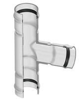 300-103177 | 8X4 PVC REDUCING TEE GASKET 100PIPXIPS | (PG:320) Spears