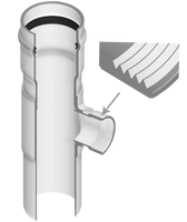 3302-72423P | 15X4 PVC REDUCING TEE GASKETXSPGXFPT 125PIP | (PG:330) Spears