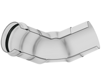 330-100767 | 4 PVC 60 ELBOW GASKETXSPIGOT CL125 | (PG:360) Spears