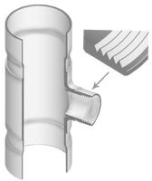 330-202159 | 8X3 PVC REDUCING TEE SOCXFPT CL125 | (PG:360) Spears