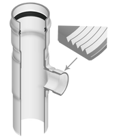 330-202375 | 10X4 PVC REDUCING TEE GASKETXSPIGOTXFPT CL125 | (PG:360) Spears