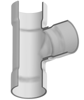 3901-908 | 24X8 PVC REDUCING TEE SOCKET SCH80 | (PG:400) Spears