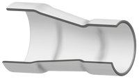 3929-530E | 6X3 PVC REDUCING COUPLING SOCKET ECCENTRIC SCH80 | (PG:400) Spears