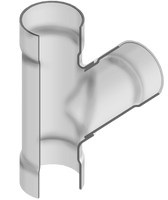 3975-668 | 12X8 PVC REDUCING WYE SOCKET SCH80 N.P.R. | (PG:400) Spears