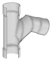 3990-240 | 24 PVC SANITARY TEE SOCKET SCH80 G | (PG:400) Spears