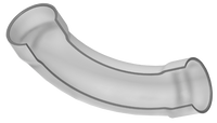 3906-040LSF | 4 PVC LONG SWEEP 90 ELBOW SOCKET SCH80 | (PG:400) Spears