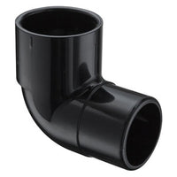 409-015B | 1-1/2 PVC 90 STREET ELBOW SPGXSOC SCH40 BLACK | (PG:011) Spears
