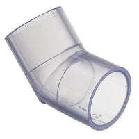 417-005L | 1/2 PVC 45 ELBOW SOCKET SCH40 CLEAR | (PG:039) Spears
