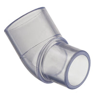 427-015L | 1-1/2 PVC 45 STREET ELBOW SPIGOTXSOC SCH40 CLEAR | (PG:039) Spears
